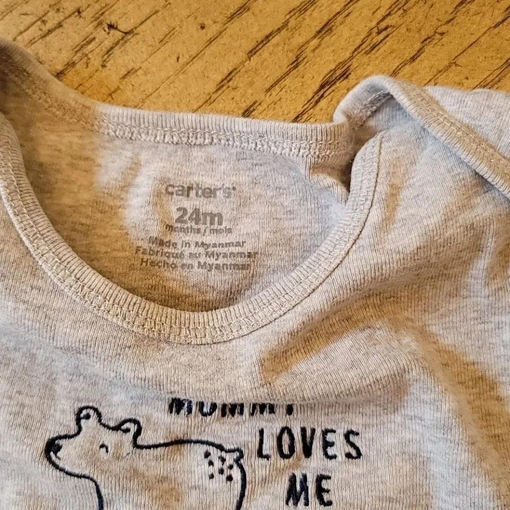 24 month boys onsie and lomg sleeve shirt bundle